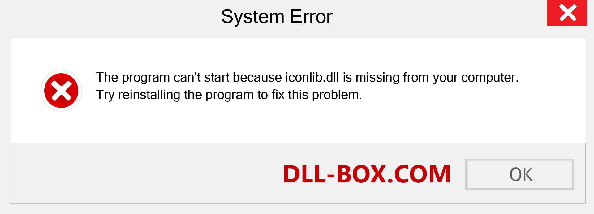  iconlib.dll file is missing?. Download for Windows 7, 8, 10 - Fix  iconlib dll Missing Error on Windows, photos, images